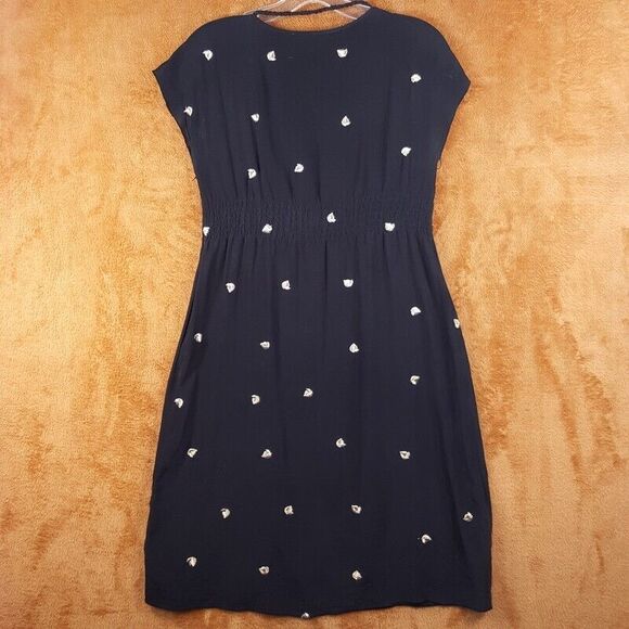 SEE BY CHLOE Womens Dress Size 6 Black Pullover Empire High Waist Sundress Gold - Picture 3 of 7